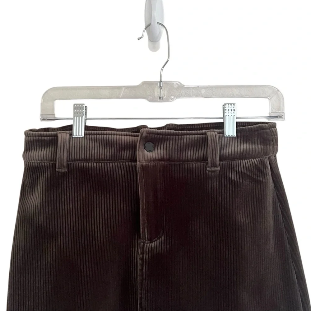 Alo Yoga Ribbed Velour Baller Mini Skirt & Mountain Side Shacket in Macchiato